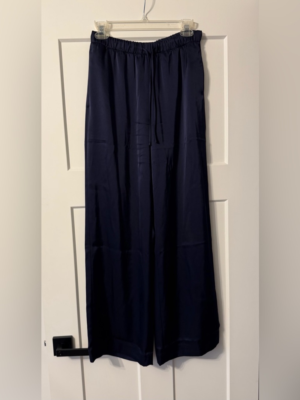 Aritzia Navy Wide-Leg Drawstring Trousers - Picture 4 of 6